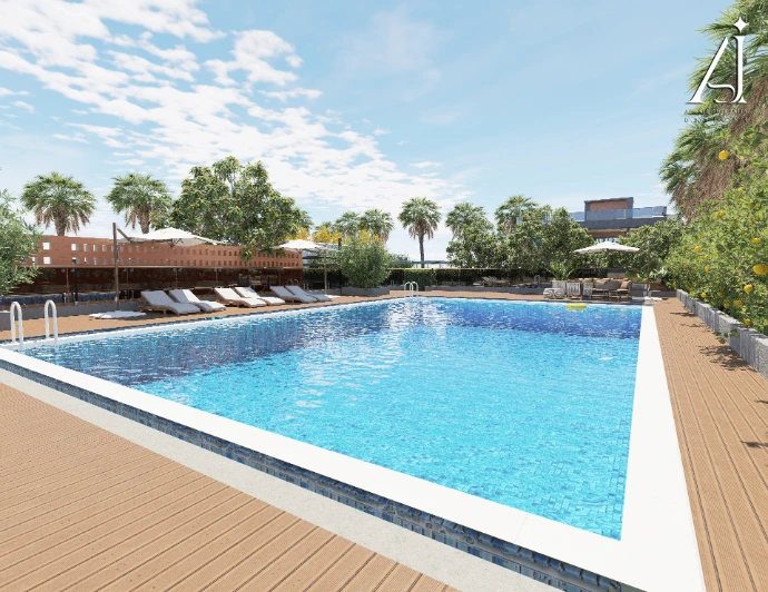 Swimming pool deck design
